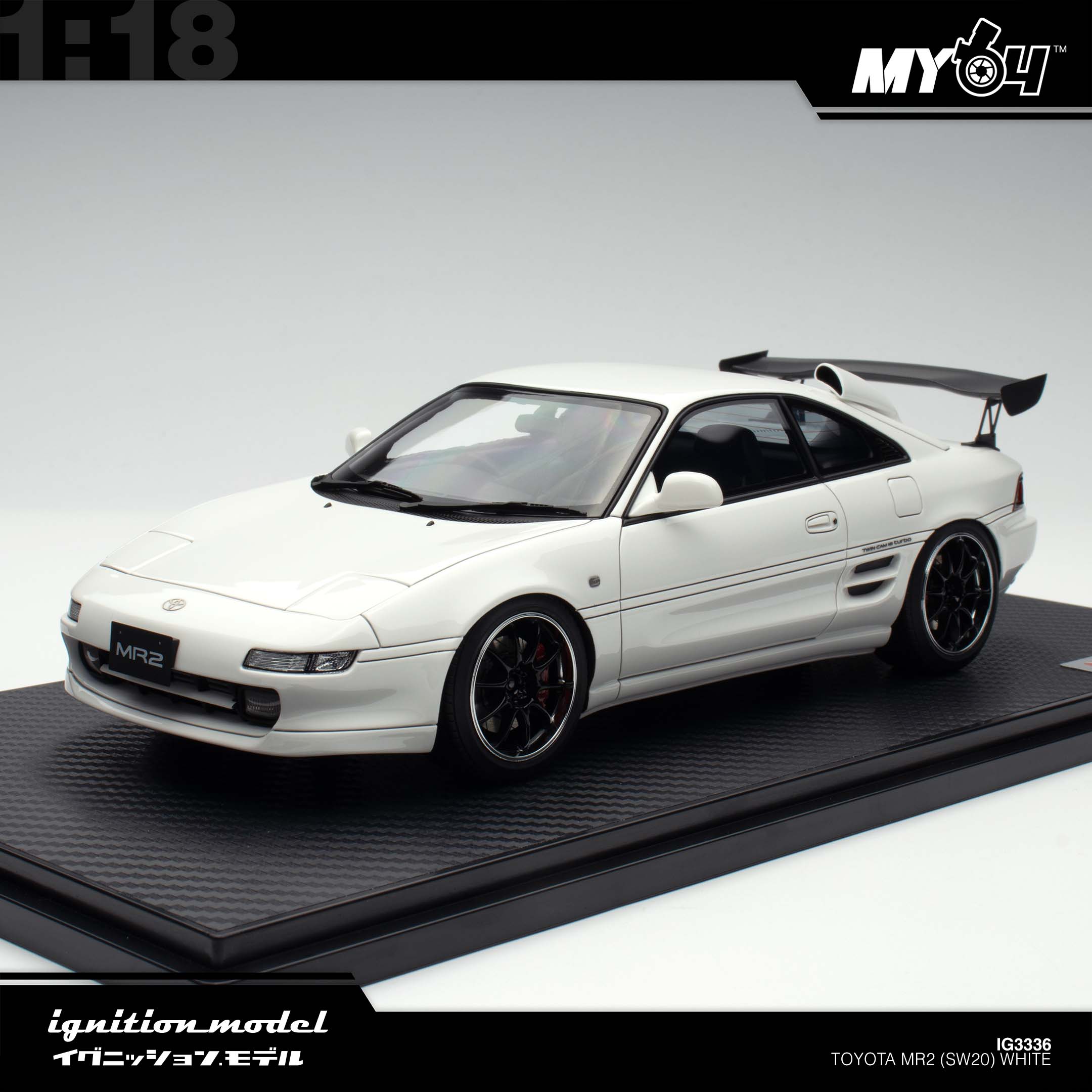 Ignition Model] Toyota MR2 (SW20) - White | The Model Car Shop