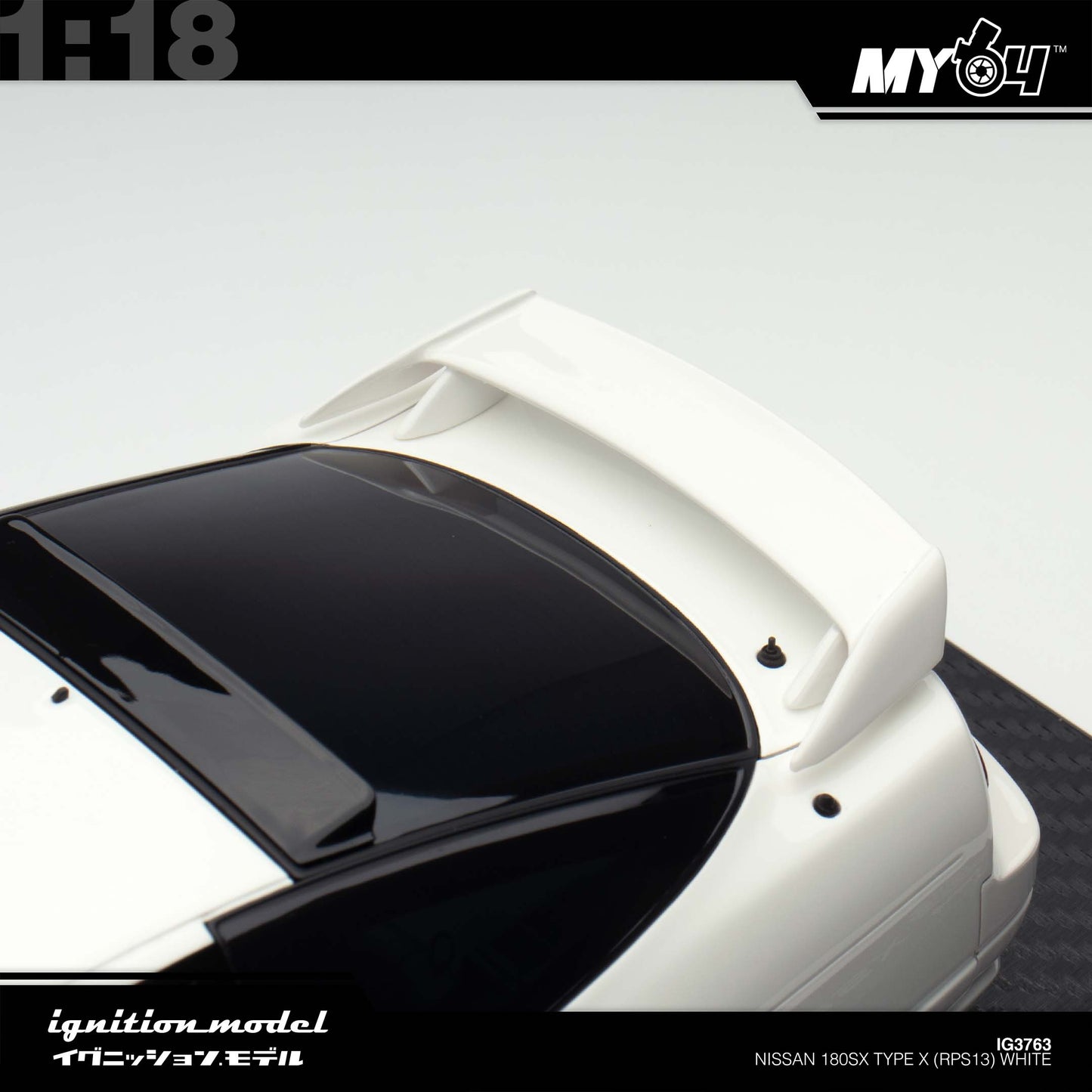 [Ignition Model 1:18 Nissan 180SX Type X (RPS13) - White