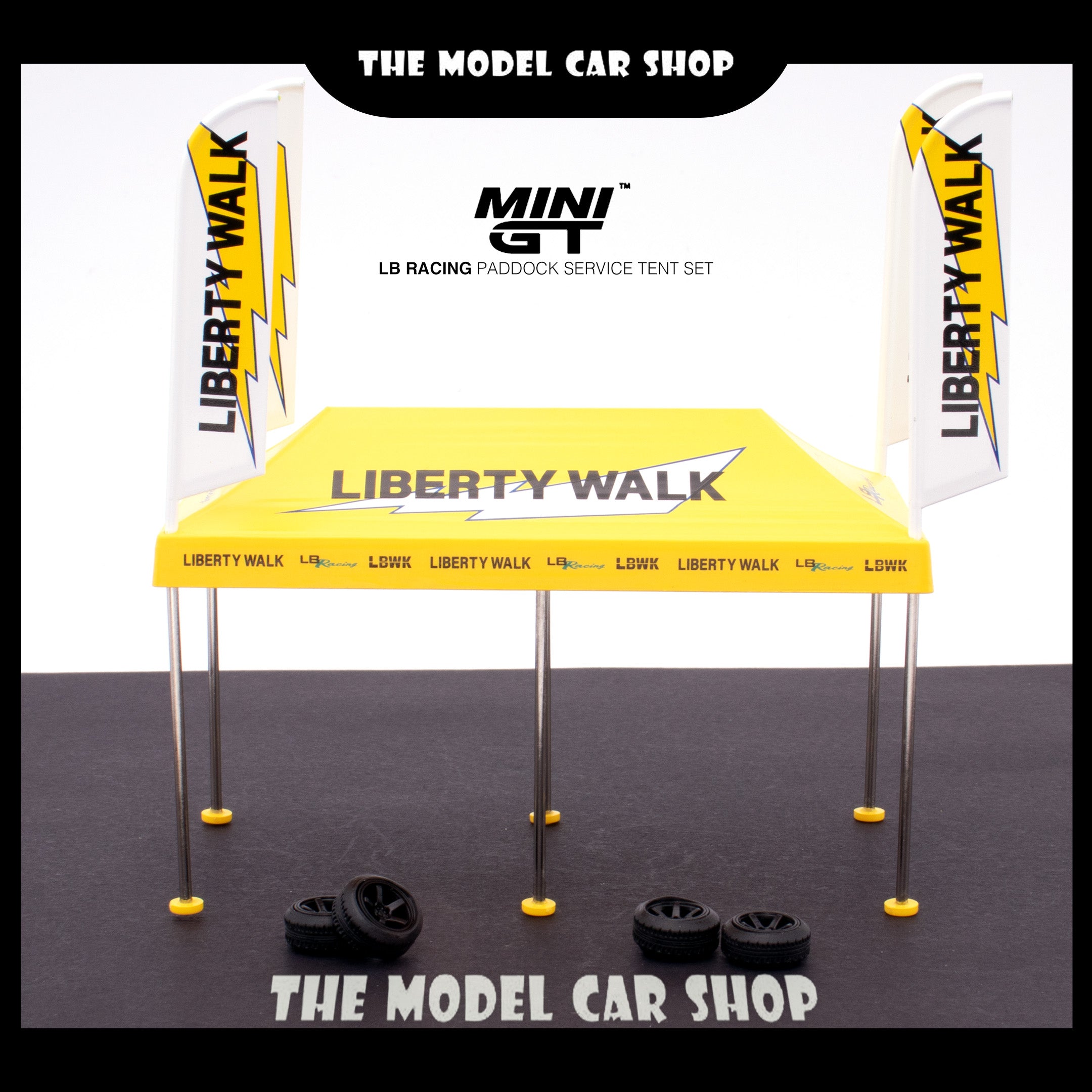 MiniGT Paddock Service Tent Set LB Racing The Model Car Shop