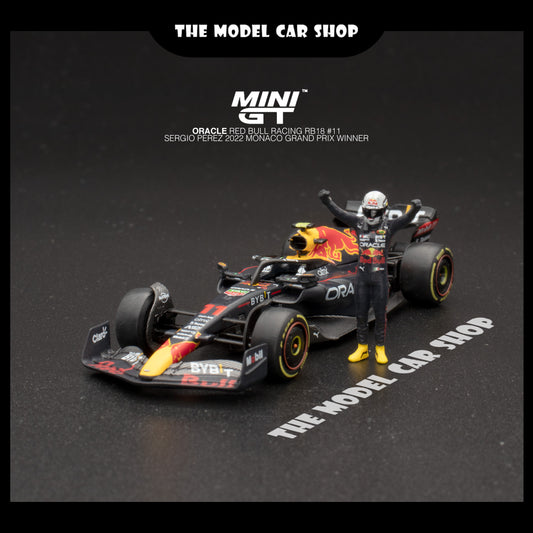 [MINI GT] Oracle Red Bull Racing RB18 #11 Sergio Perez 2022 Monaco Grand Prix Winner