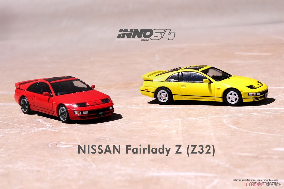 [INNO64] Nissan Fairlady Z (Z32) Yellow Pearlflow With Extra Wheels