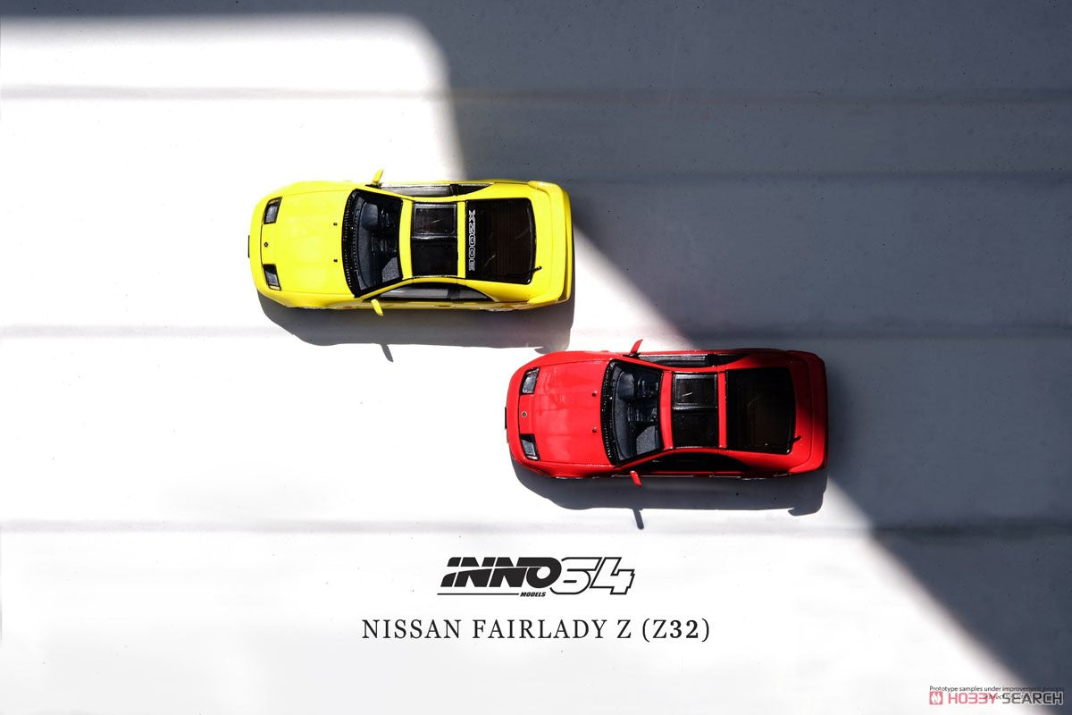 [INNO64] Nissan Fairlady Z (Z32) Yellow Pearlflow With Extra Wheels