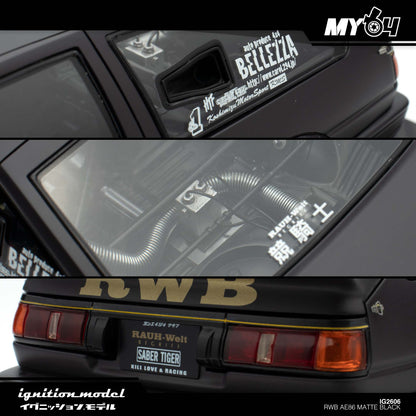 [Ignition Model] 1:18 RWB AE86 - Matte Black