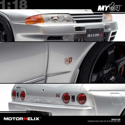 [Motorhelix] Nissan Skyline GT-R (R32) - Silver