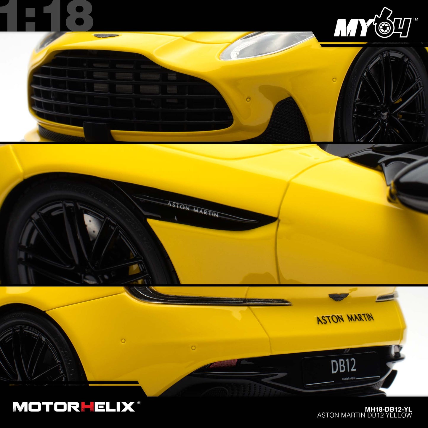 [Motorhelix] Aston Martin DB12 - Yellow