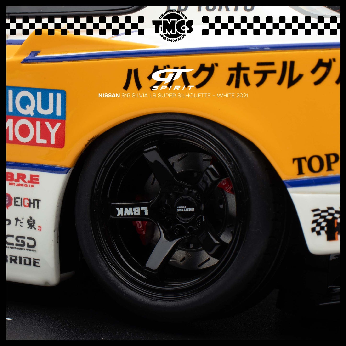 [GT Spirit] 1:18 Nissan S15 Silvia LB Super Silhouette - White 2021
