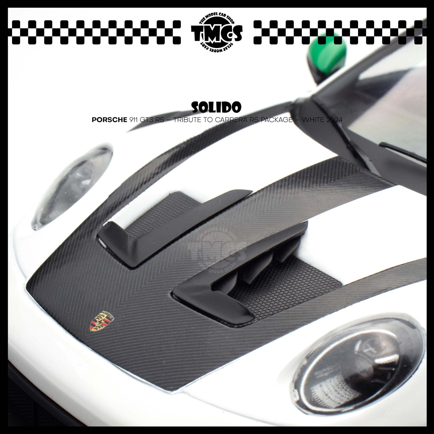 [Solido] 1:18 Porsche 911 GT3 RS – Tribute to Carrera RS Package – White 2024
