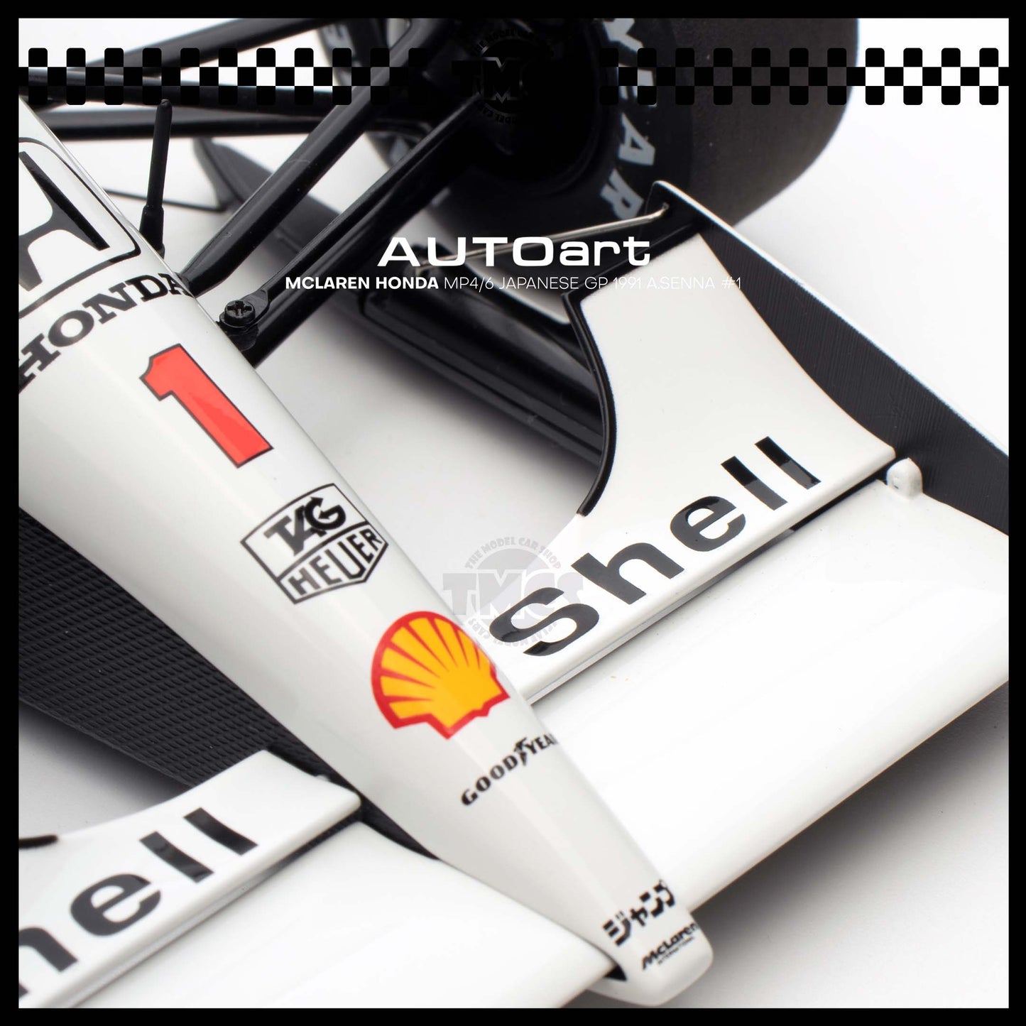 [Auto Art] Mclaren Honda MP4/6 Japanese GP 1991 A.Senna #1 (With Mclaren Logo)