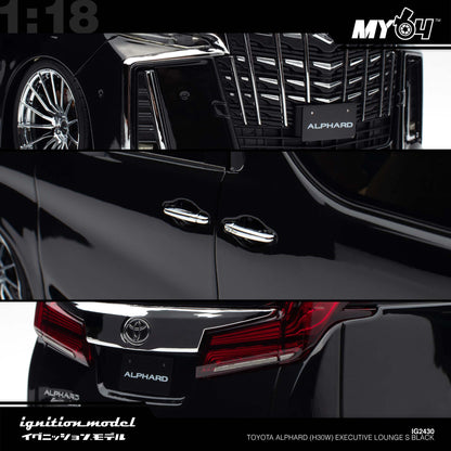 [Ignition Model] Toyota Alphard (H30W) Executive Lounge S - Black
