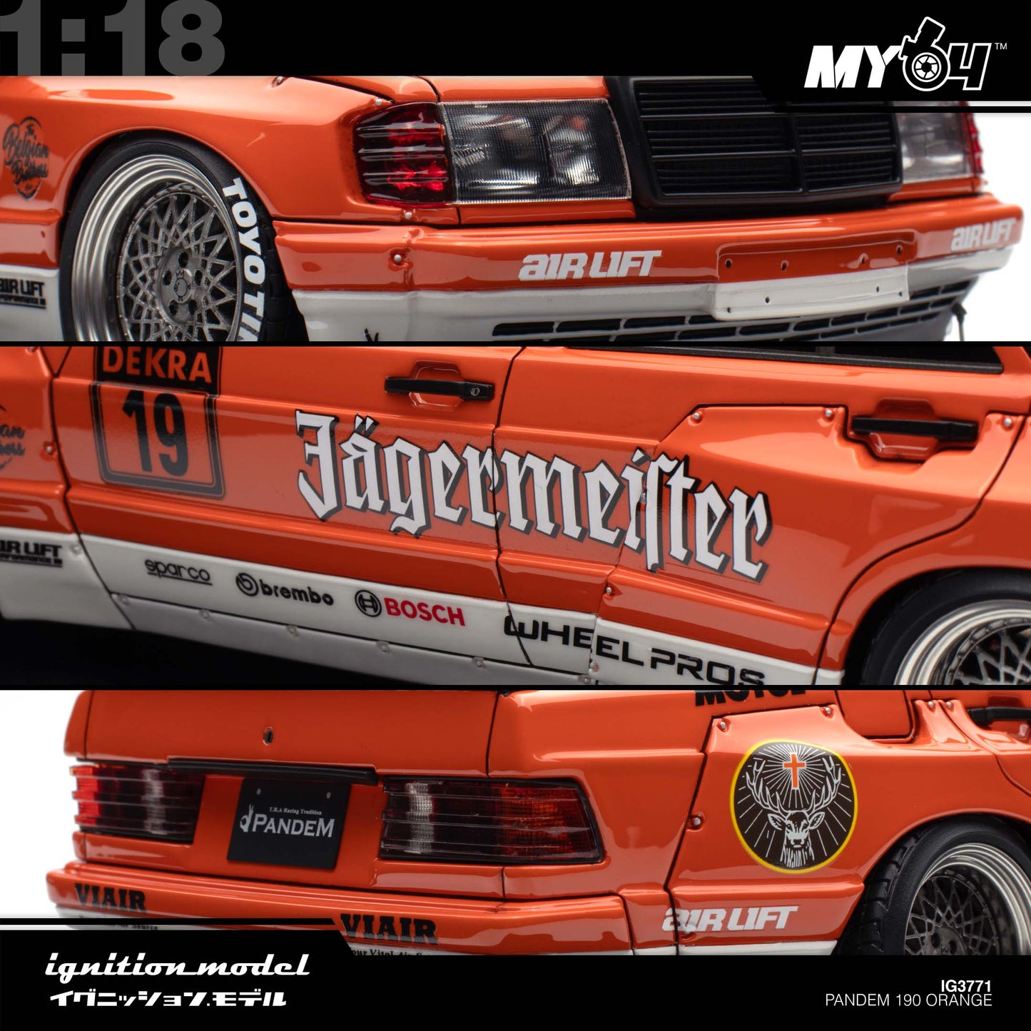 [Ignition Model] 1:18 Pandem 190 - Orange