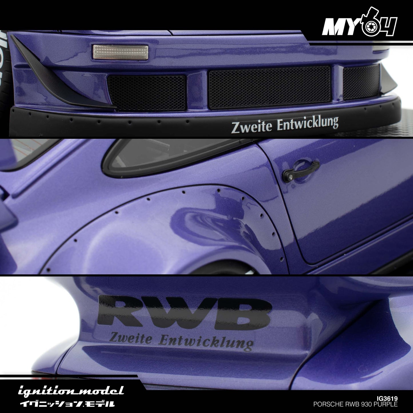 [Ignition Model] Porsche RWB 930 - Purple