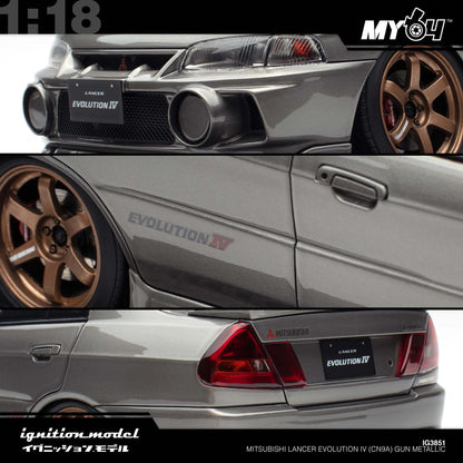 [Ignition Model] 1:18 Mitsubishi Lancer Evolution IV (CN9A) - Gun Metallic