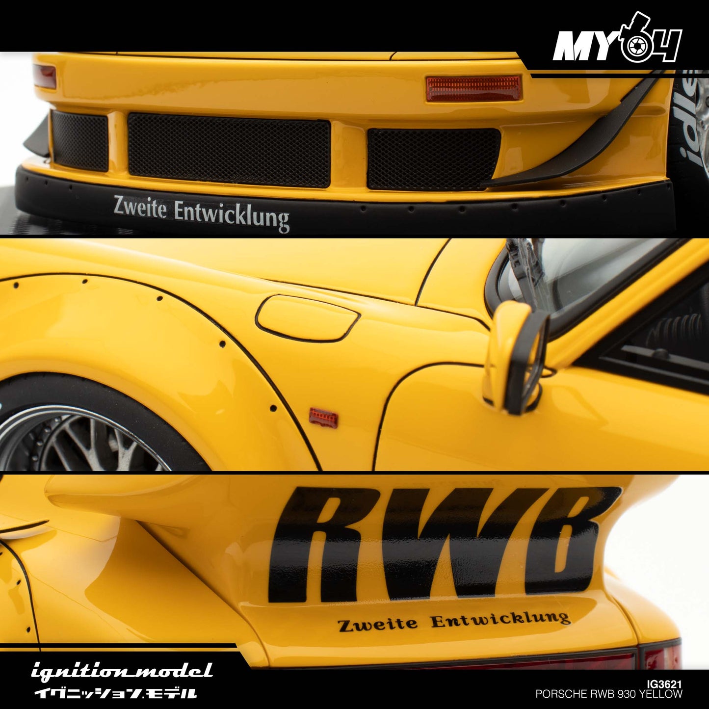 [Ignition Model] Porsche RWB 930 - Yellow