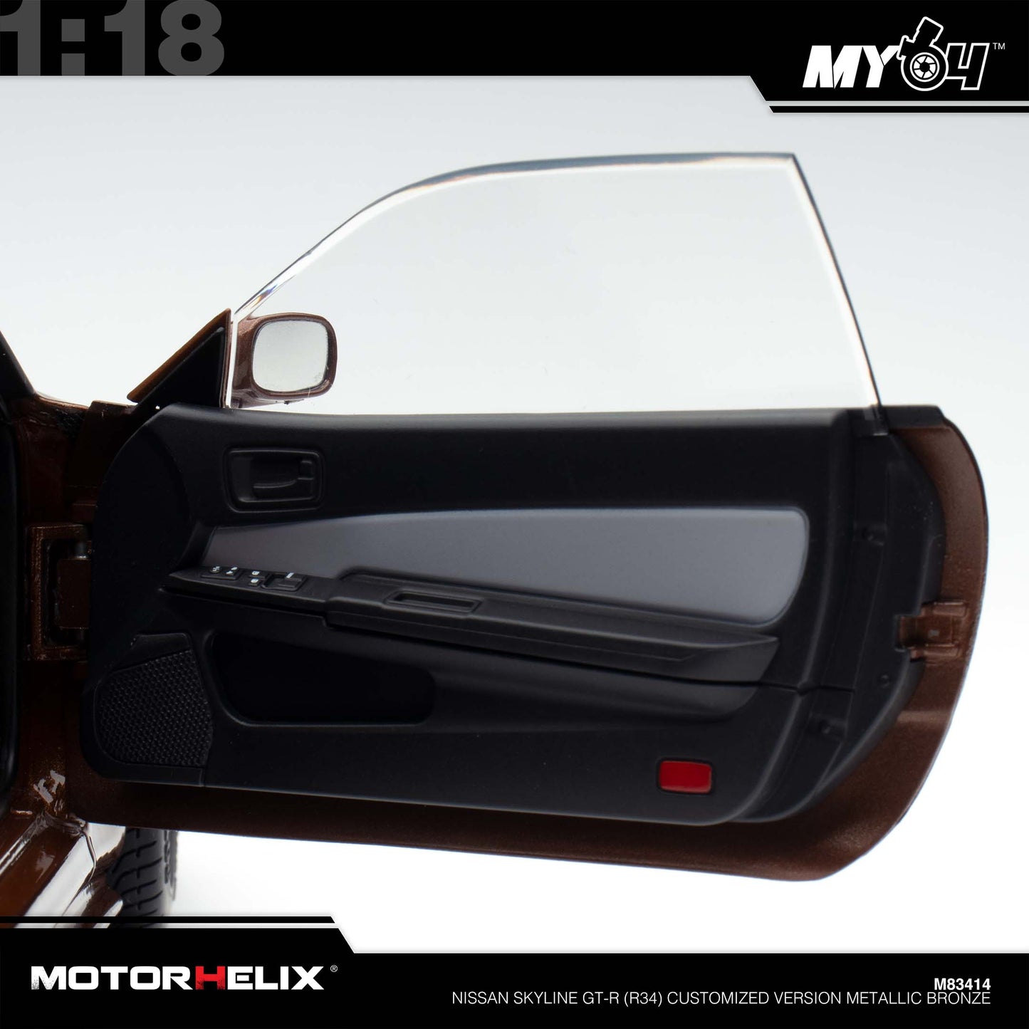 [Motorhelix] Nissan Skyline GT-R (R34) Customized Version  - Metallic Bronze