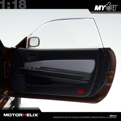 [Motorhelix] Nissan Skyline GT-R (R34) Customized Version  - Metallic Bronze