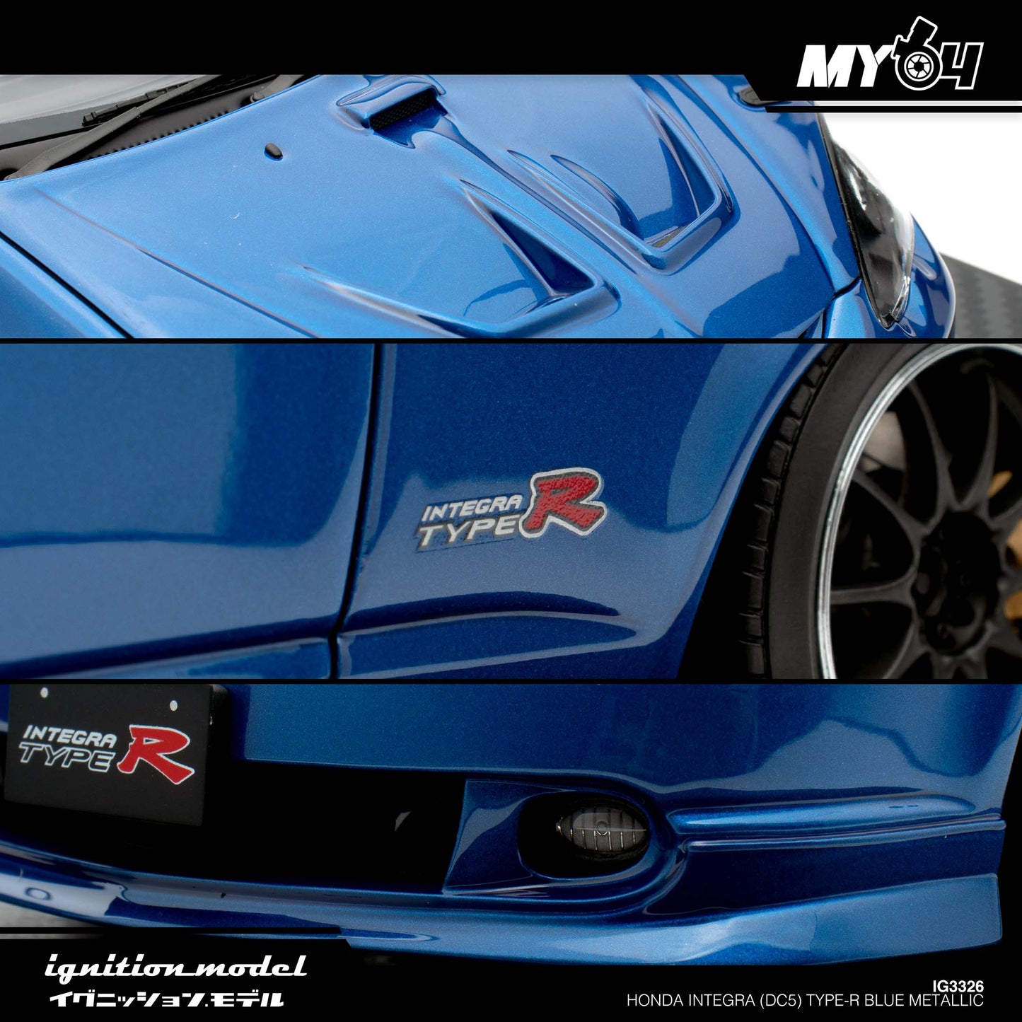 [Ignition Model] Honda INTEGRA (DC5) TYPE R - Blue Metallic