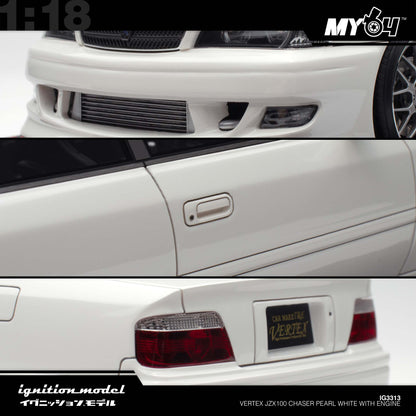 [Ignition Model] Vertex JZX100 Chaser - Pearl White With Engine