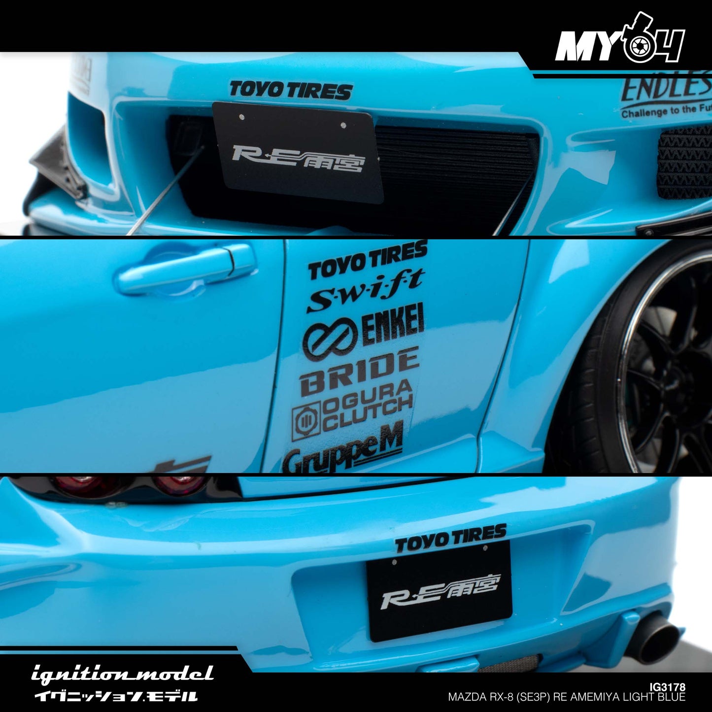 [Ignition Model] Mazda RX-8 (SE3P) RE Amemiya - Light Blue