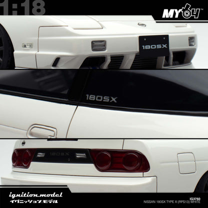 [Ignition Model] Nissan 180SX Type X (RPS13) - White