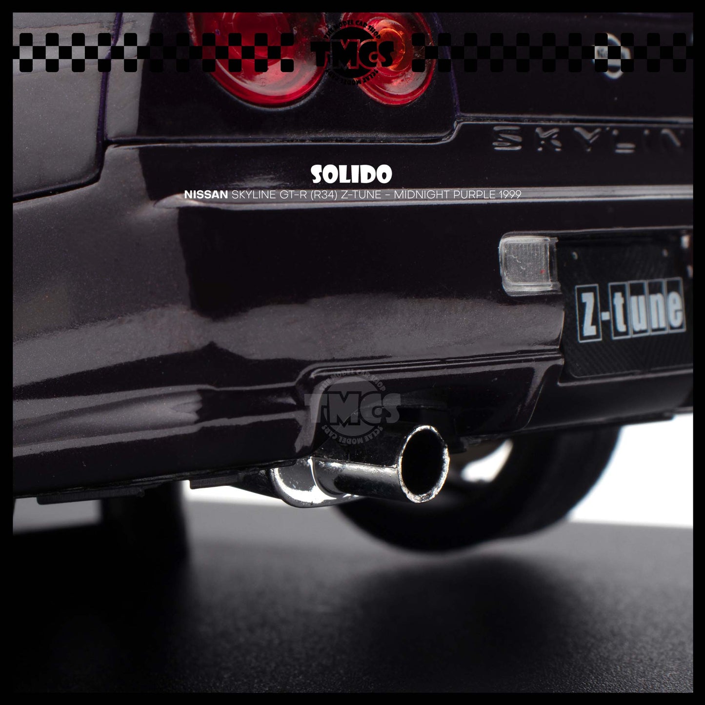 [Solido] 1:18 Nissan Skyline GT-R (R34) Z-Tune - Midnight Purple 1999