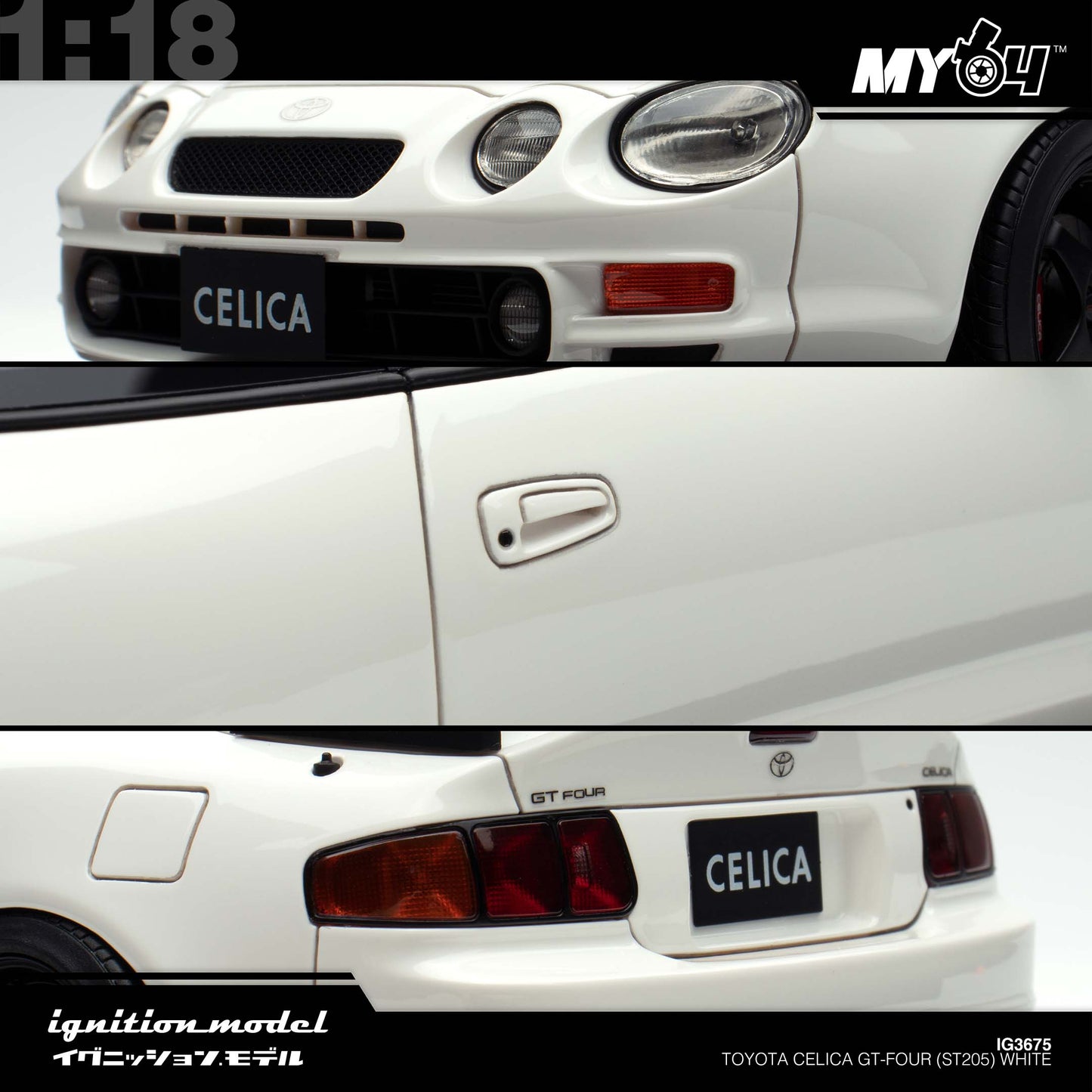 [Ignition Model] Toyota Celica GT-FOUR (ST205) - White