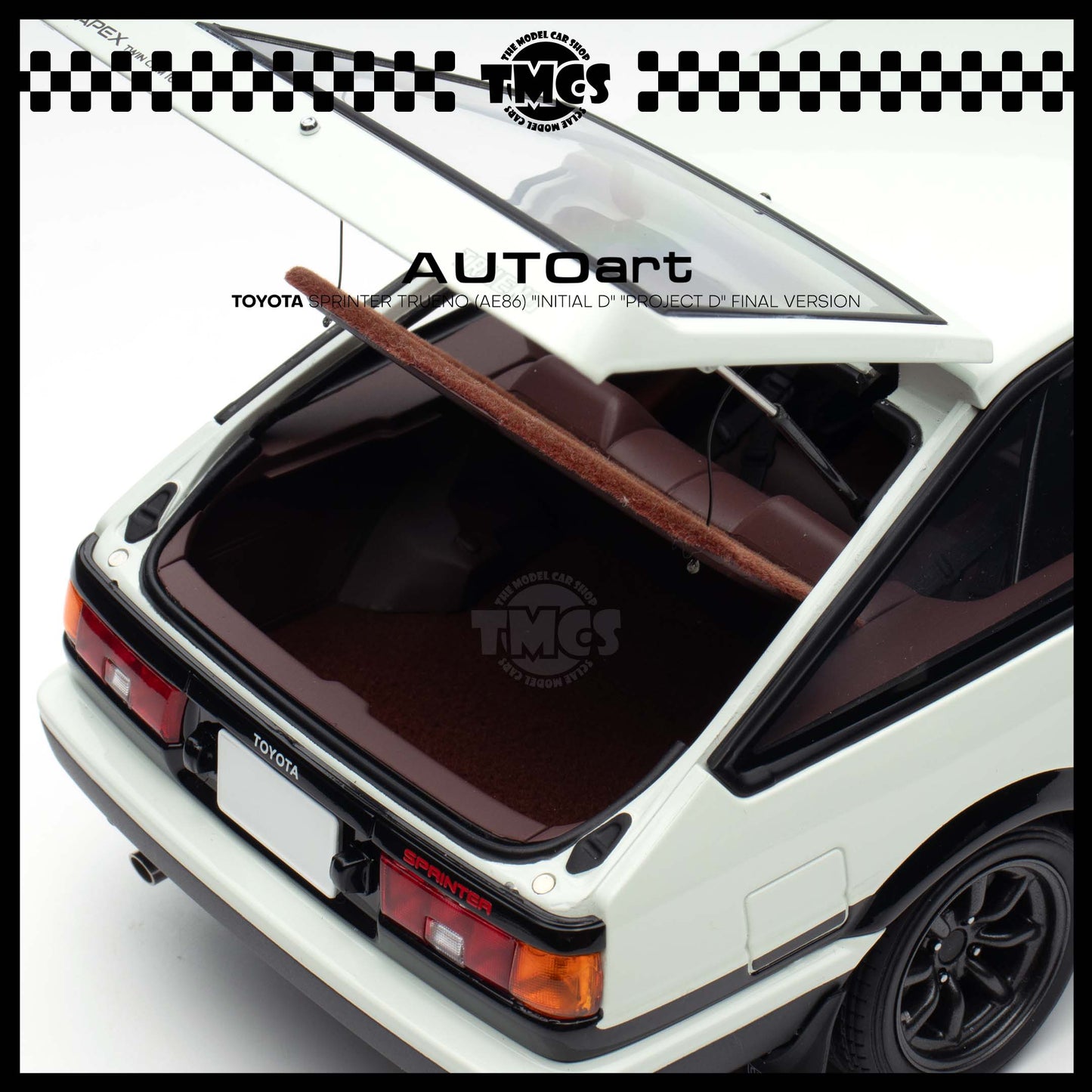 [Auto Art] 1:18 Toyota Sprinter Trueno (AE86) "Initial D" "Project D" Final Version