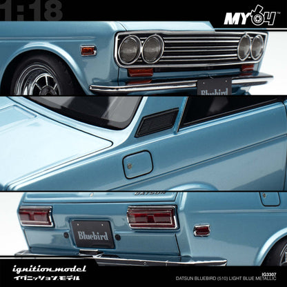 [Ignition Model] Datsun Bluebird (510) - Light Blue Metallic