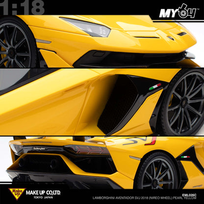 [Make Up] Lamborghini Aventador SVJ 2018 (Nireo wheel) - Pearl Yellow