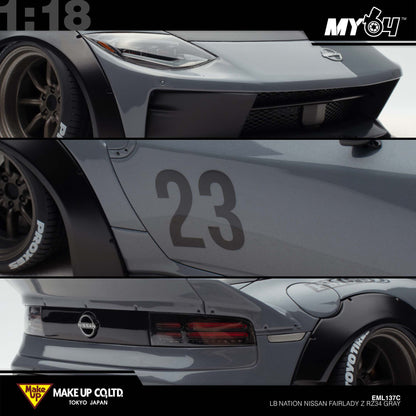 [Make Up] 1:18 Edilion LB★Nation Nissan Fairlady Z RZ34 - Gray