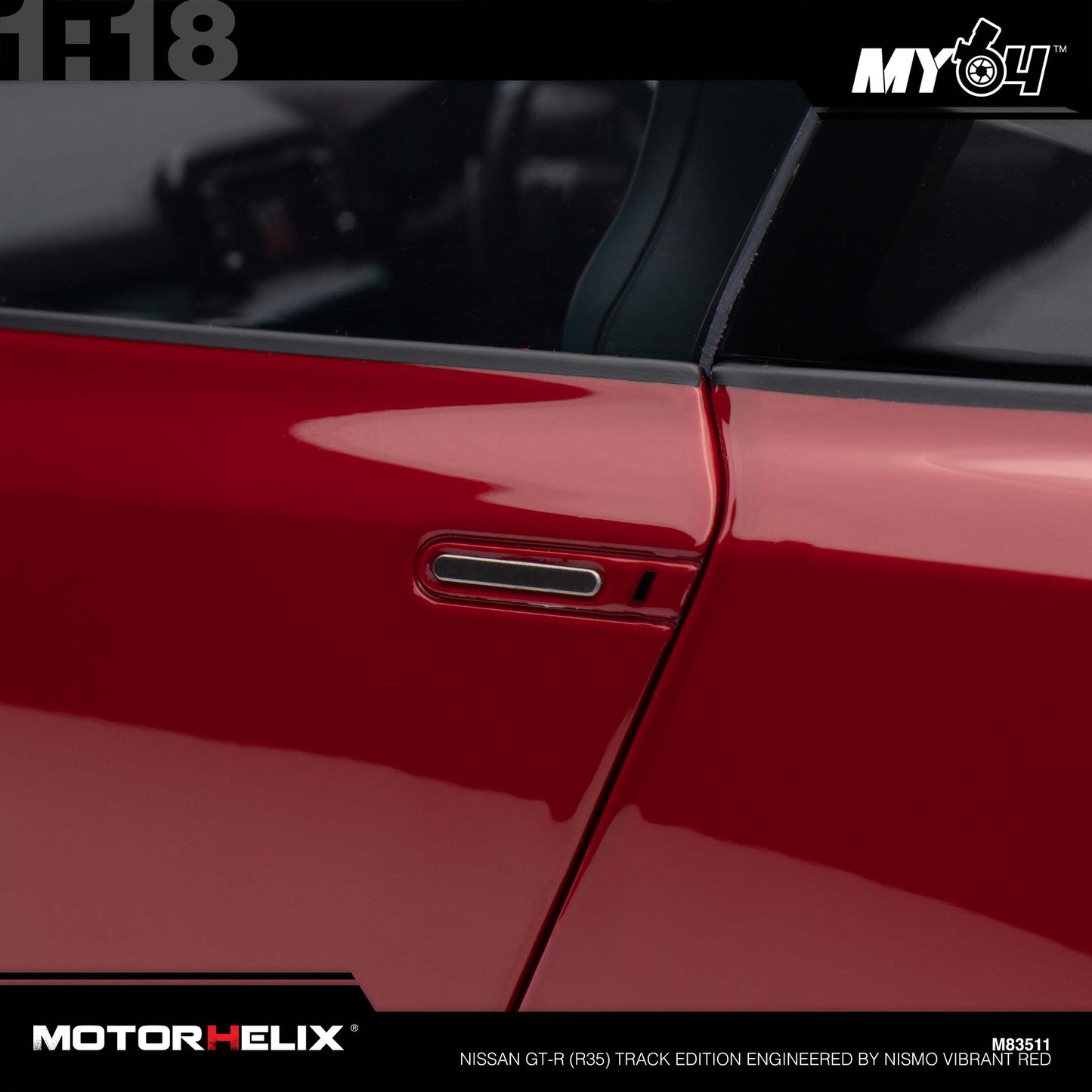 [Motorhelix] Nissan GT-R (R35) Track Edition Engineered By NISMO - Vibrant Red
