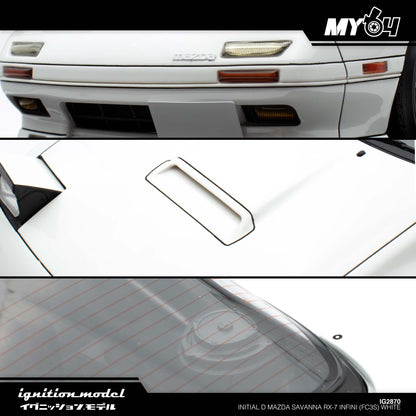 [Ignition Model] Initial D Mazda Savanna RX-7 Infini (FC3S) - White