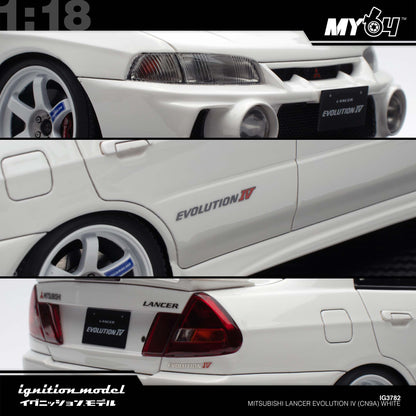 [Ignition Model]  1:18 Mitsubishi Lancer Evolution IV (CN9A) - White
