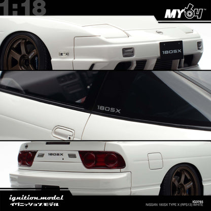 [Ignition Model] 1:18 Nissan 180SX Type X (RPS13) - White