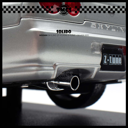 [Solido] 1:18 Nissan Skyline GT-R (R34) Z-Tune - Silver 1999