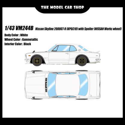 [Make Up] Nissan Skyline 2000 GT-R (KPGC10) with Spoiler (NISSAN Works Wheel)