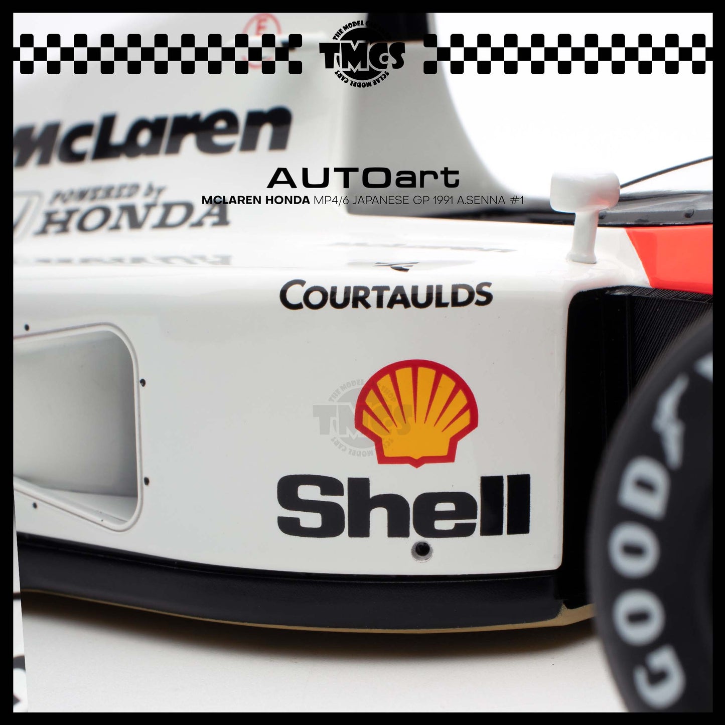 [Auto Art] Mclaren Honda MP4/6 Japanese GP 1991 A.Senna #1 (With Mclaren Logo)