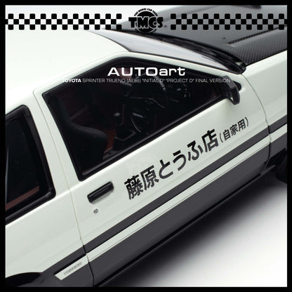 [Auto Art] 1:18 Toyota Sprinter Trueno (AE86) "Initial D" "Project D" Final Version