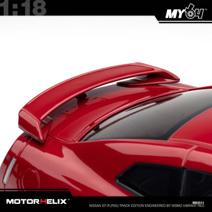 [Motorhelix] Nissan GT-R (R35) Track Edition Engineered By NISMO - Vibrant Red