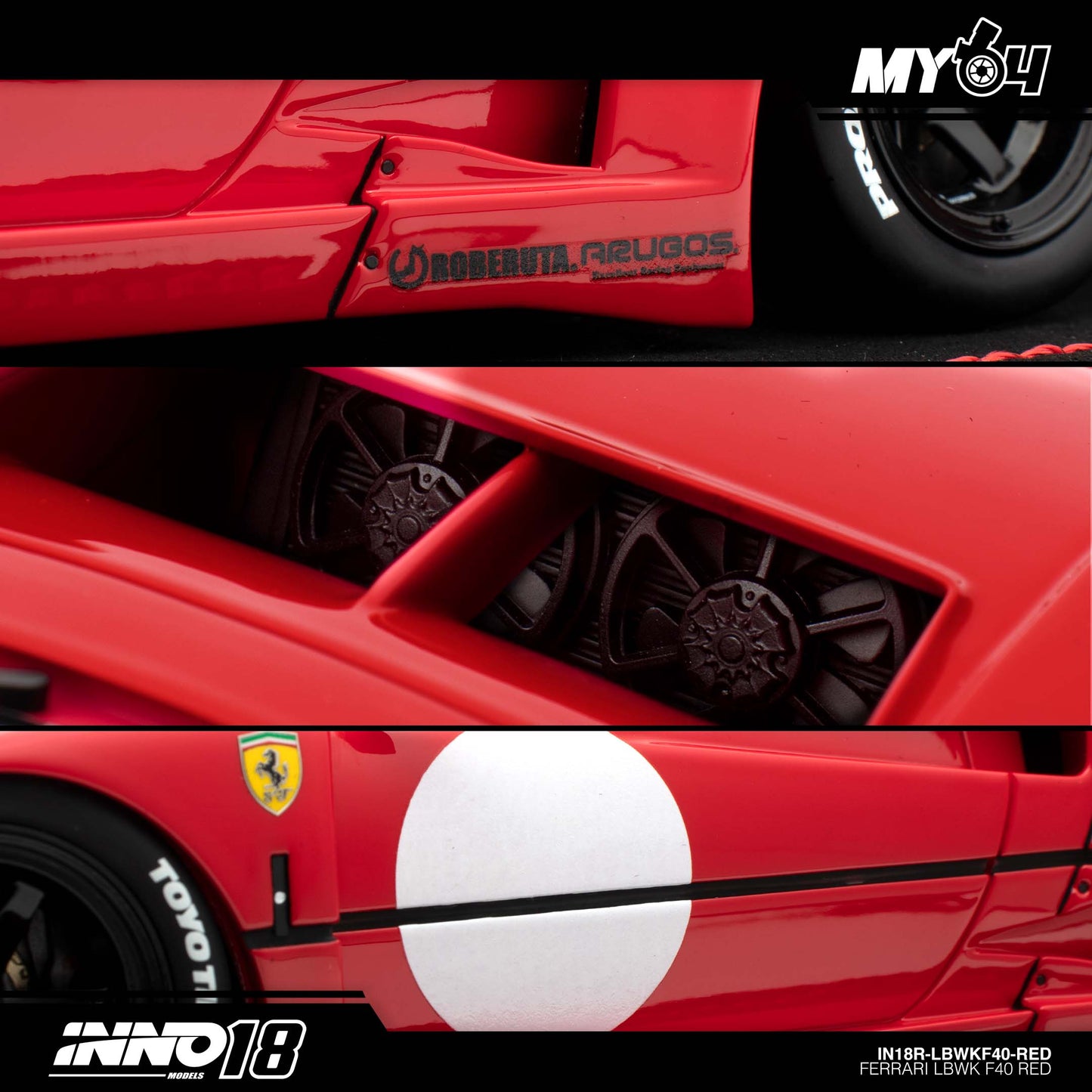 [INNO18]  Ferrari LBWK F40 - Red