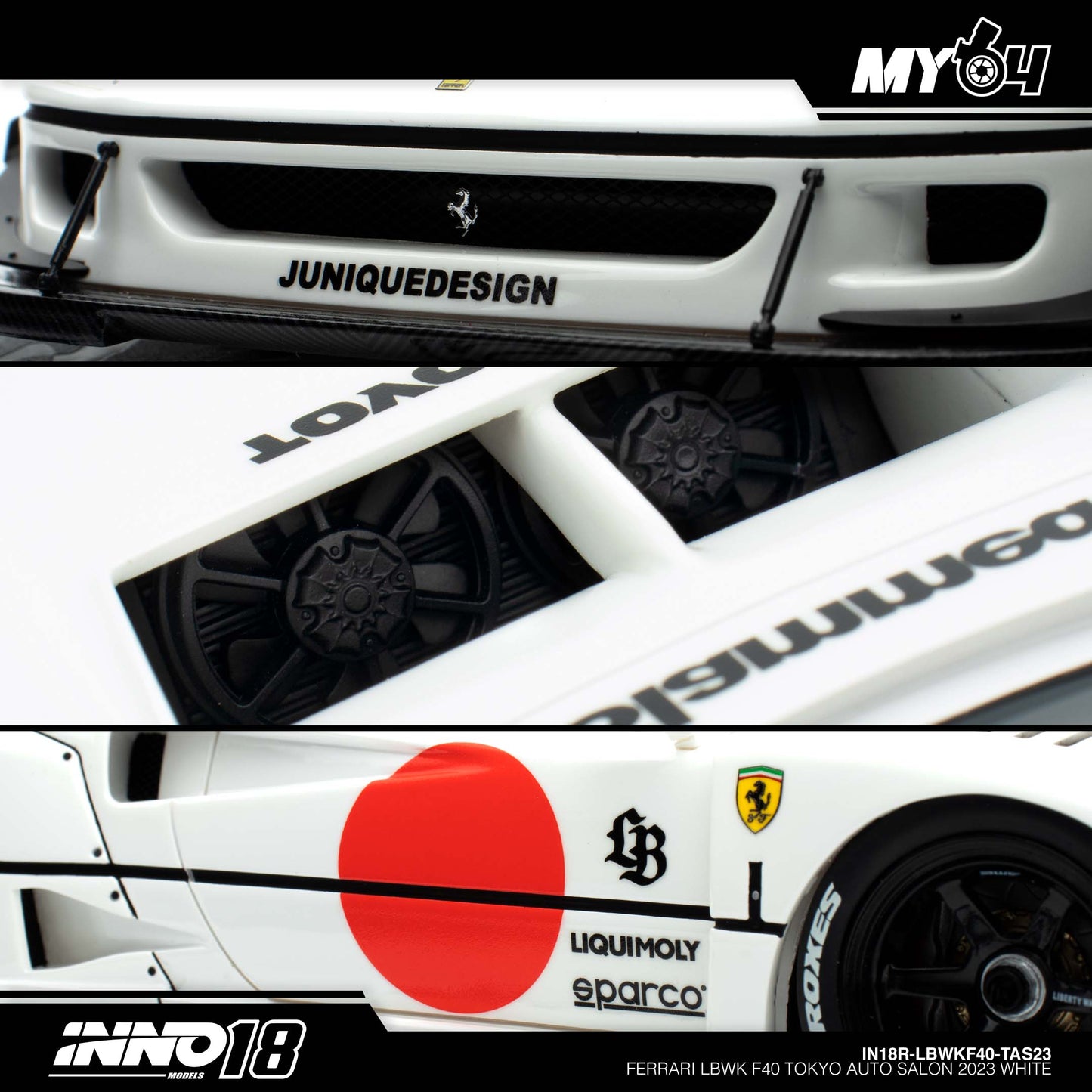 [INNO18]  Ferrari LBWK F40 Tokyo Auto Salon 2023 - White