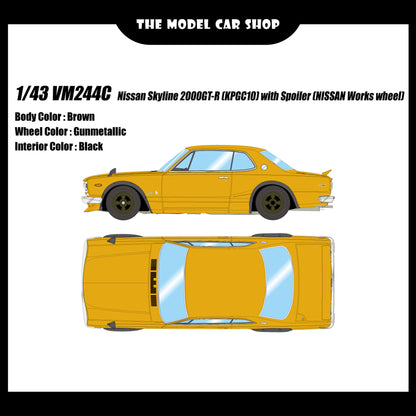 [Make Up] Nissan Skyline 2000 GT-R (KPGC10) with Spoiler (NISSAN Works Wheel)