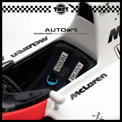 [Auto Art] Mclaren Honda MP4/6 Japanese GP 1991 A.Senna #1 (With Mclaren Logo)