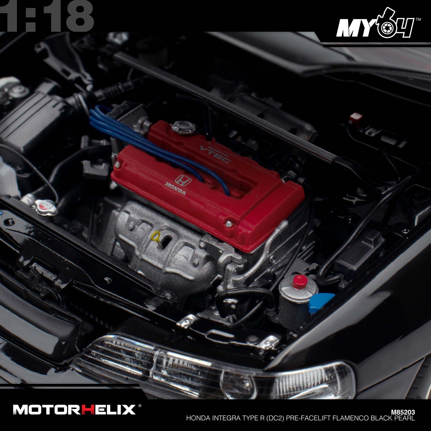 [Motorhelix] Honda Integra Type R (DC2) Pre-Facelift  - Flamenco Black Pearl