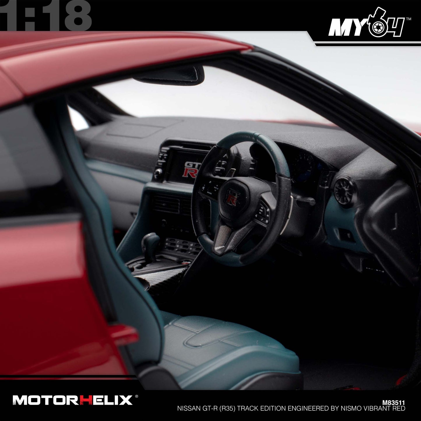 [Motorhelix] Nissan GT-R (R35) Track Edition Engineered By NISMO - Vibrant Red