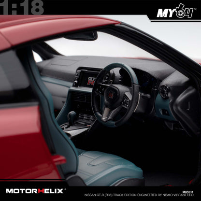 [Motorhelix] Nissan GT-R (R35) Track Edition Engineered By NISMO - Vibrant Red