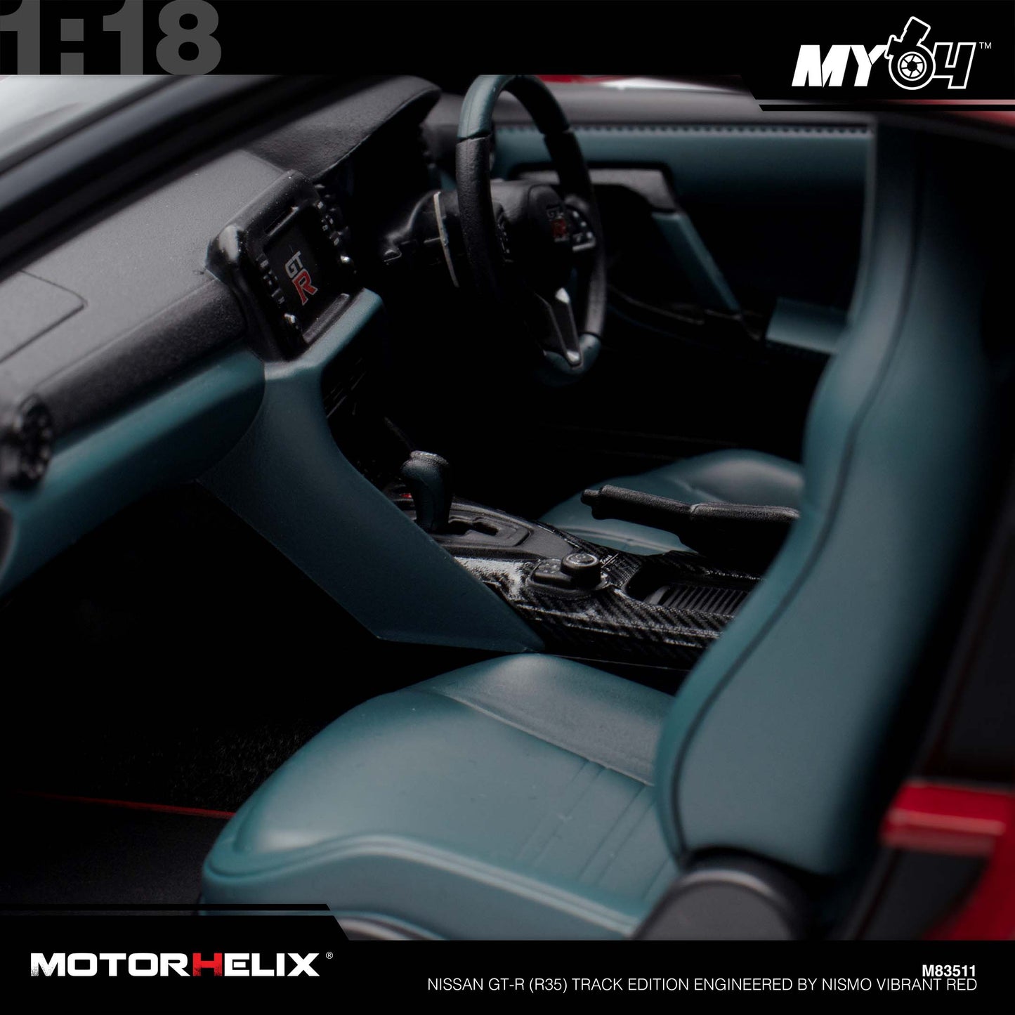 [Motorhelix] Nissan GT-R (R35) Track Edition Engineered By NISMO - Vibrant Red