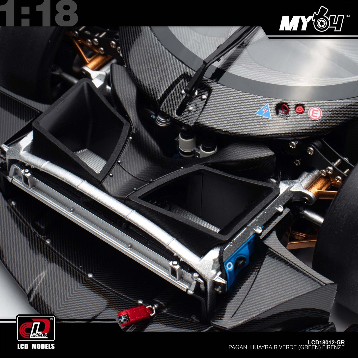 [LCD] 1:18 Pagani Huayra R - Verde (Green) Firenze