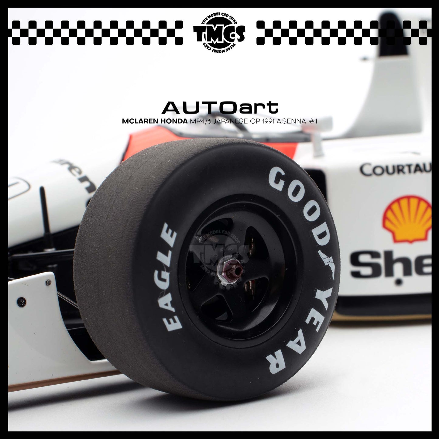 [Auto Art] Mclaren Honda MP4/6 Japanese GP 1991 A.Senna #1 (With Mclaren Logo)