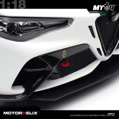 [Motorhelix] 1:18 Alfa Romeo Giulia GTAm - Red 2-Tone / Italy #69