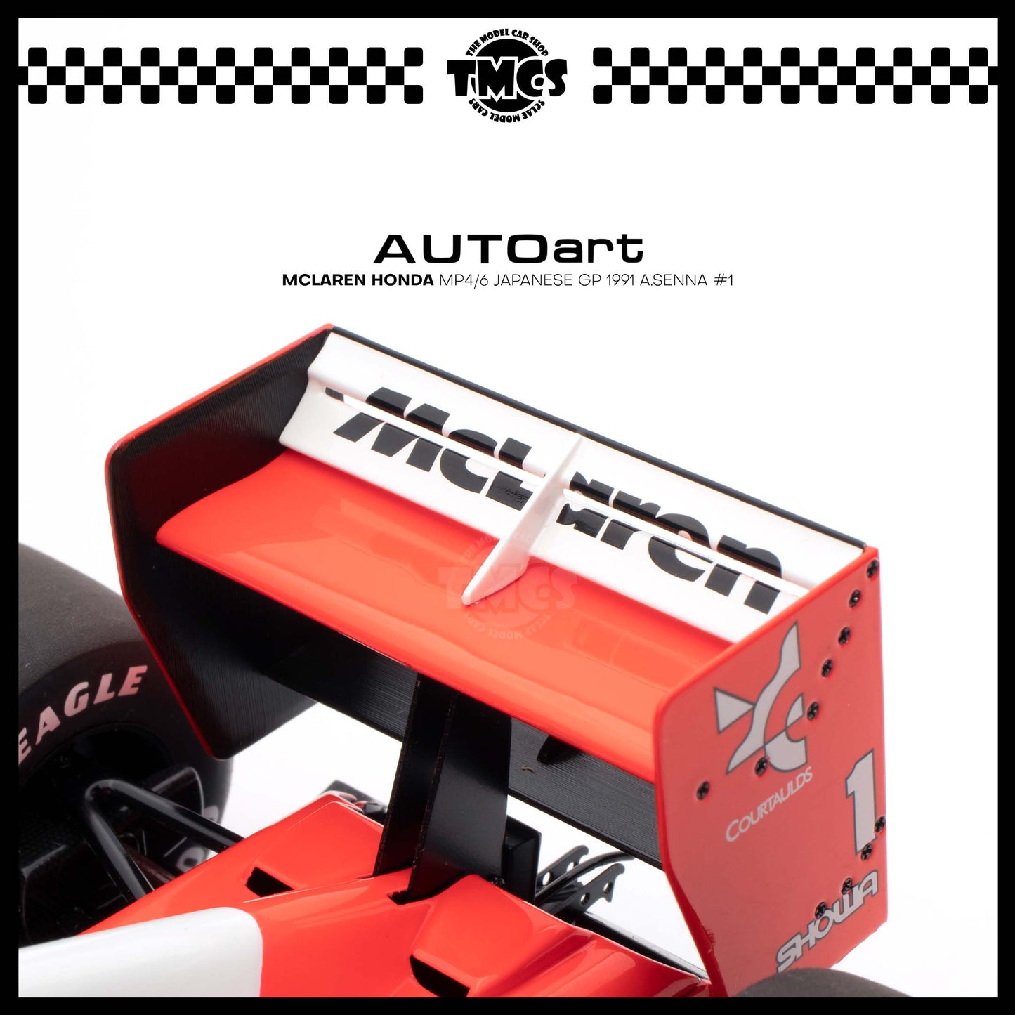[Auto Art] Mclaren Honda MP4/6 Japanese GP 1991 A.Senna #1 (With Mclaren Logo)